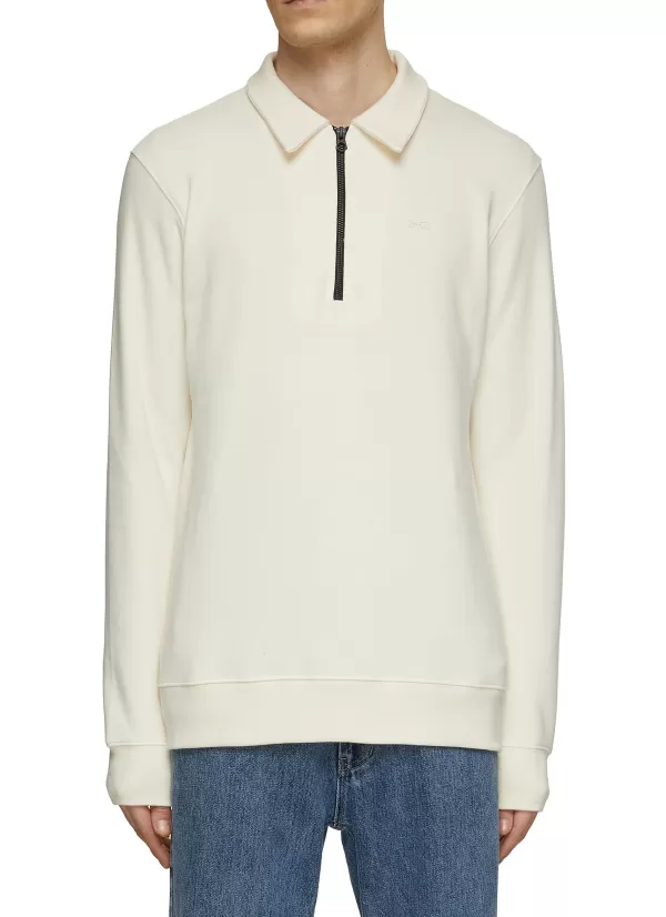 Pullovers & Hoodies>DENHAM Half Zip Sweatshirt