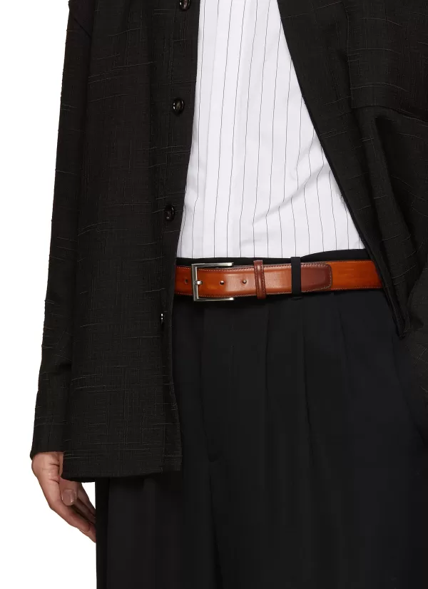 Belts>MAGNANNI Hand Antiqued Leather Belt