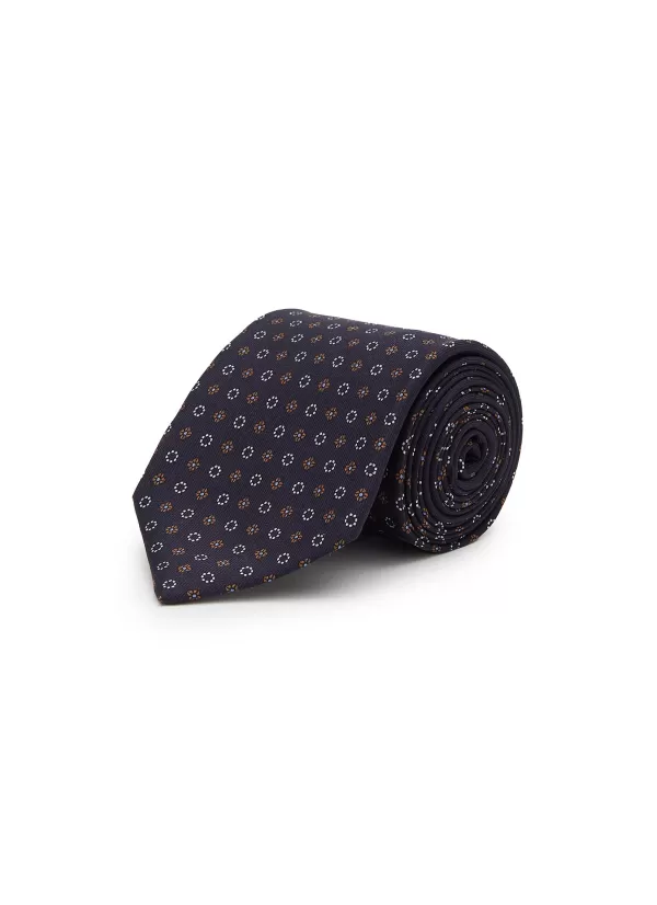 Ties>STEFANOBIGI MILANO Hand Printed Floral Silk Tie