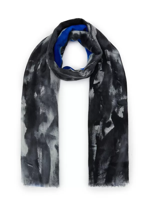 Scarves & Wraps>CASHÀ Hand-Painted Wool Knit Stole