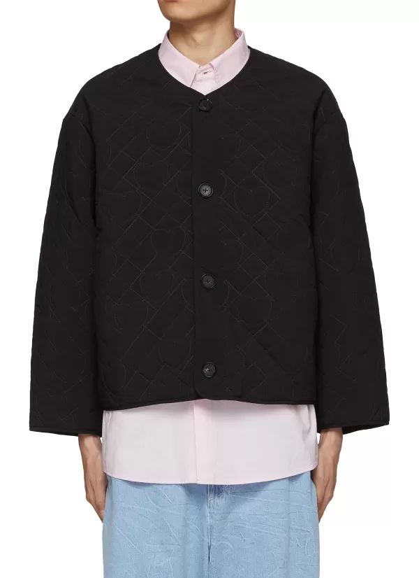 Jackets>FFIXXED STUDIOS Heart Stitched Quilted Jacket