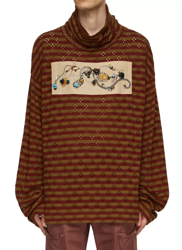 T-Shirts>DRIES VAN NOTEN Hes Cotton Turtleneck Top