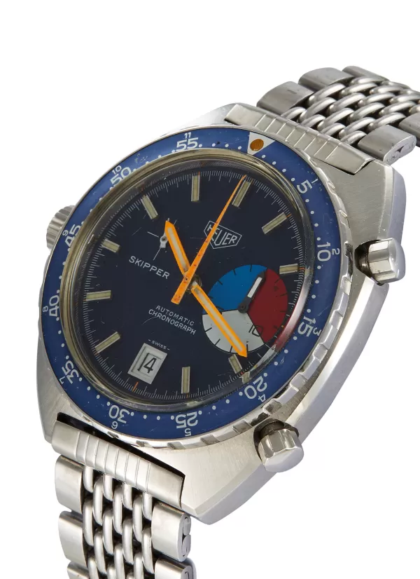 Watches>* Heuer Skipper Stainless Steel Watch