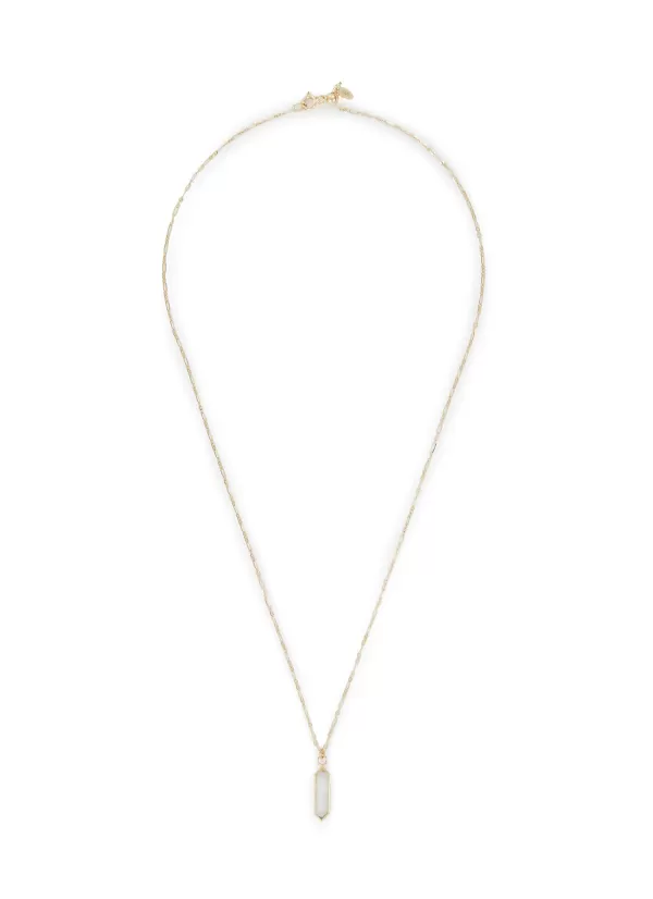 Fashion Jewellery>MÉTIER BY TOMFOOLERY Hexa 9K Gold Moonstone Necklace