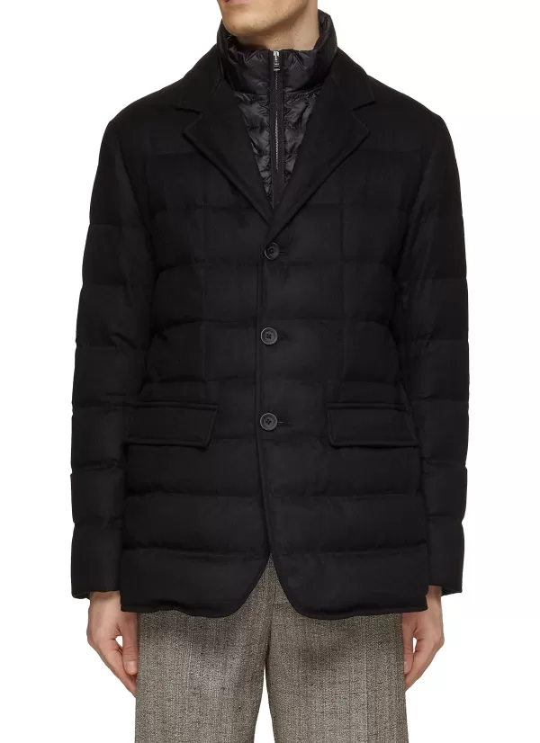 Jackets>HERNO High Neck Puffer Bomber Jacket