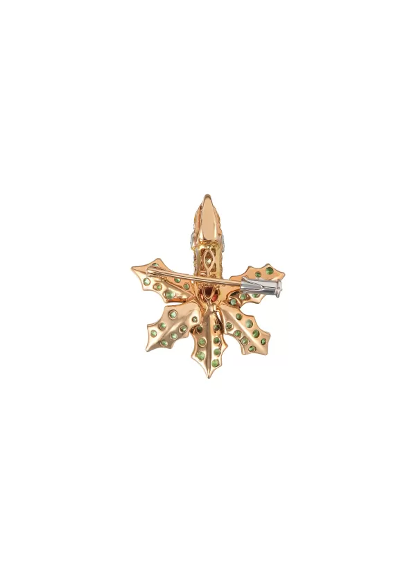 Fine Jewellery>MIO HARUTAKA Holly Jolly 18K Gold Diamond Gemstone Brooch