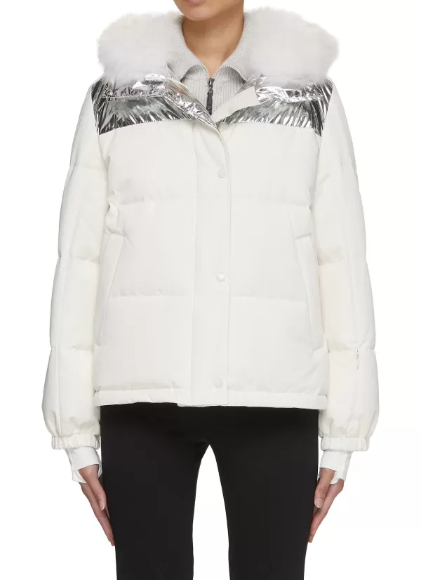 Jackets>YVES SALOMON Hooded Down Puffer Jacket