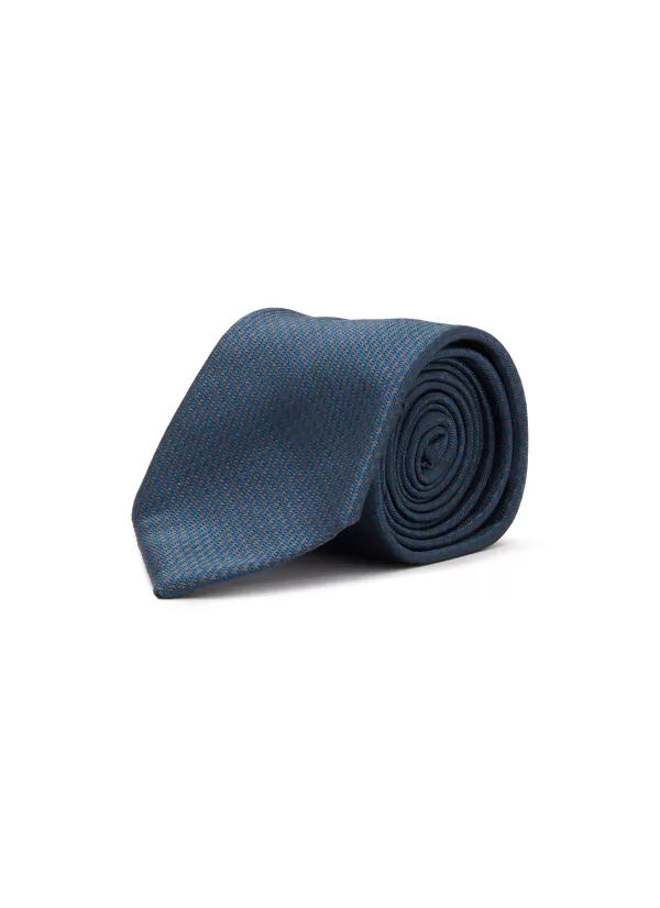 Ties>STEFANOBIGI MILANO Houndstooth Jacquard Silk Tie