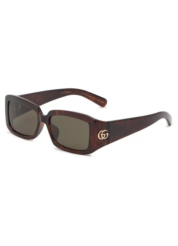 Eyewear>GUCCI Injection Square Sunglasses