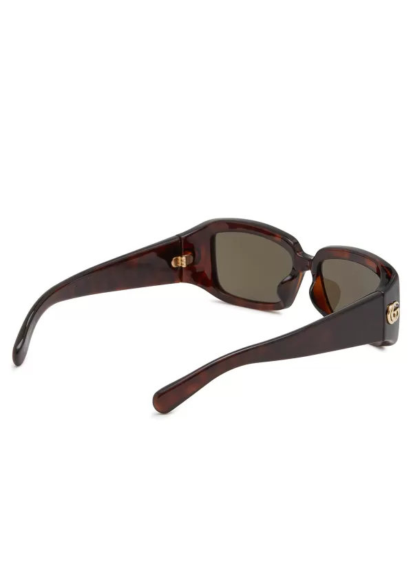 Eyewear>GUCCI Injection Square Sunglasses