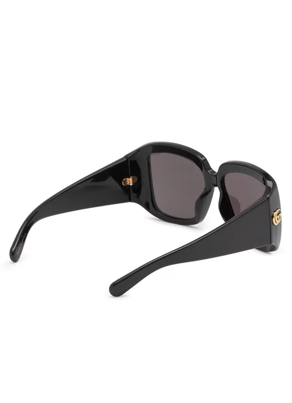 Eyewear>GUCCI Injection Square Sunglasses