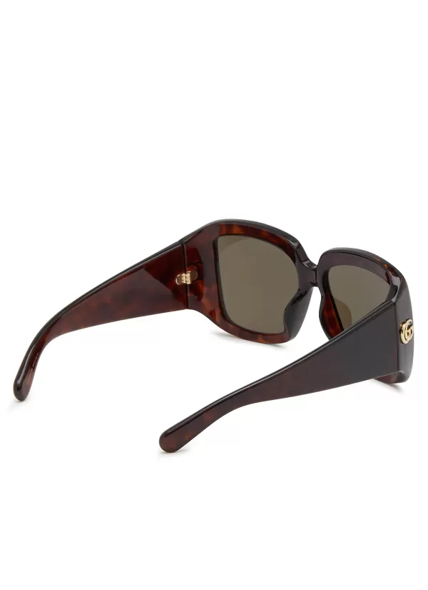 Eyewear>GUCCI Injection Square Sunglasses