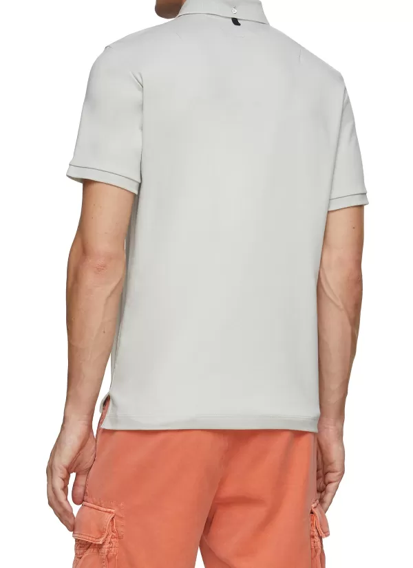 Polos>RAG & BONE Interlock Cotton Polo Shirt