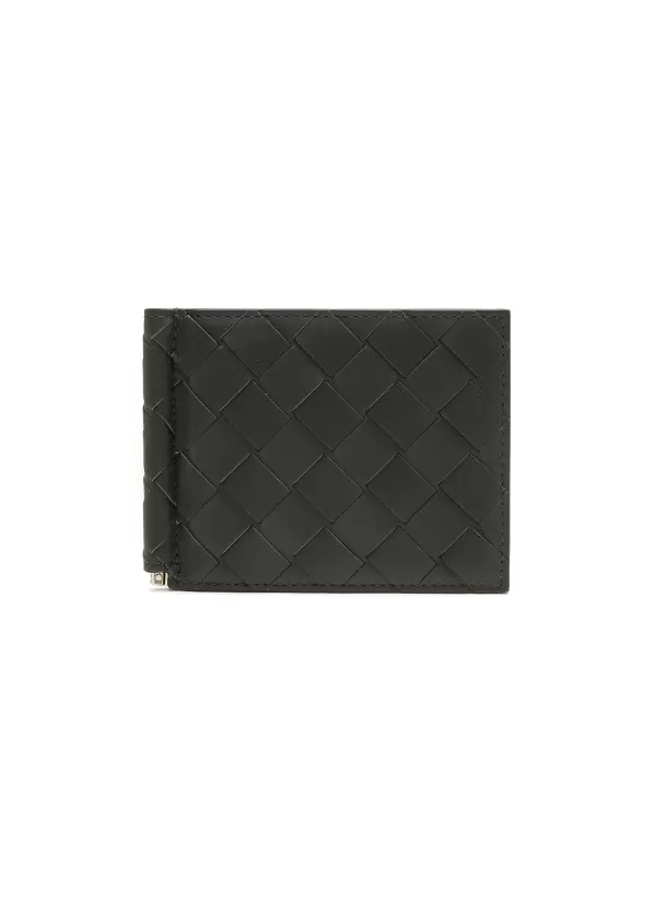 Small Leather Goods>BOTTEGA VENETA Intrecciato Bill Clip Wallet