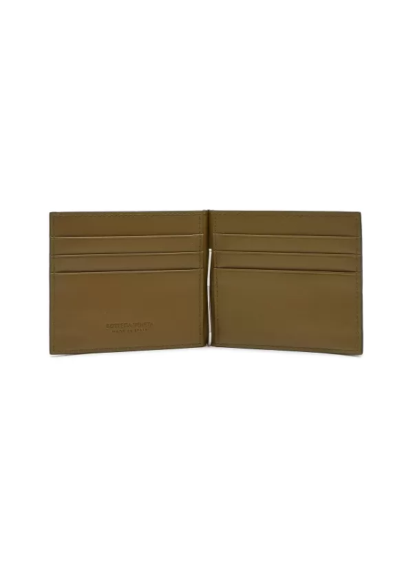 Small Leather Goods>BOTTEGA VENETA Intrecciato Bill Clip Wallet