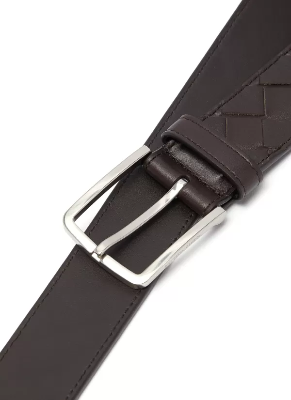 Belts>BOTTEGA VENETA Intrecciato Leather Belt