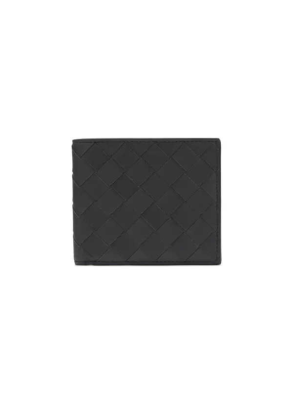 Small Leather Goods>BOTTEGA VENETA Intrecciato Leather Bi-Fold Wallet