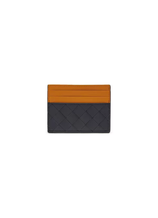 Small Leather Goods>BOTTEGA VENETA Intreccio Leather Cardholder