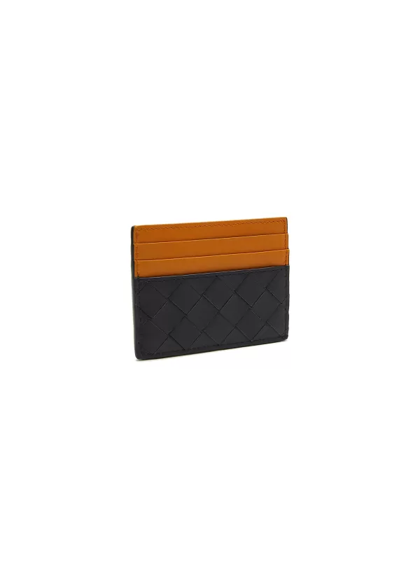 Small Leather Goods>BOTTEGA VENETA Intreccio Leather Cardholder