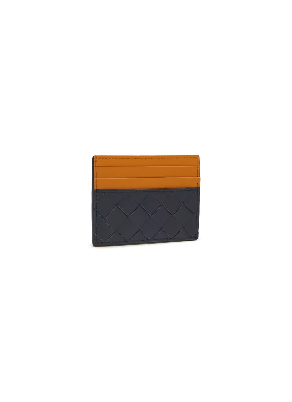 Small Leather Goods>BOTTEGA VENETA Intreccio Leather Cardholder