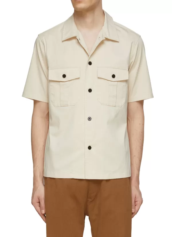 Shirts>THEORY Irving Military Shirt