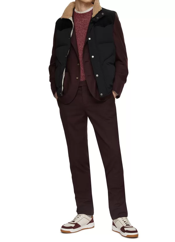 Pants>BRUNELLO CUCINELLI Italian Fit Flat Front Pants