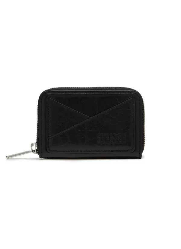 Small Leather Goods>MM6 MAISON MARGIELA Japanese 6 Leather Zipped Wallet