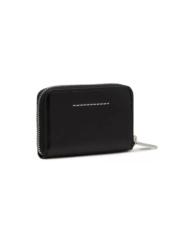 Small Leather Goods>MM6 MAISON MARGIELA Japanese 6 Leather Zipped Wallet