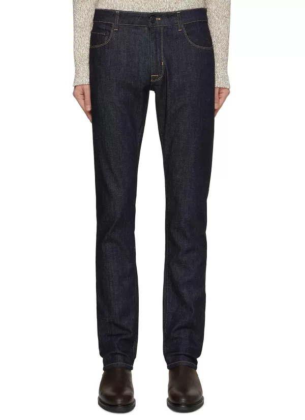 Pants>PT TORINO Jazz Stretch Straight Leg Denim Jeans