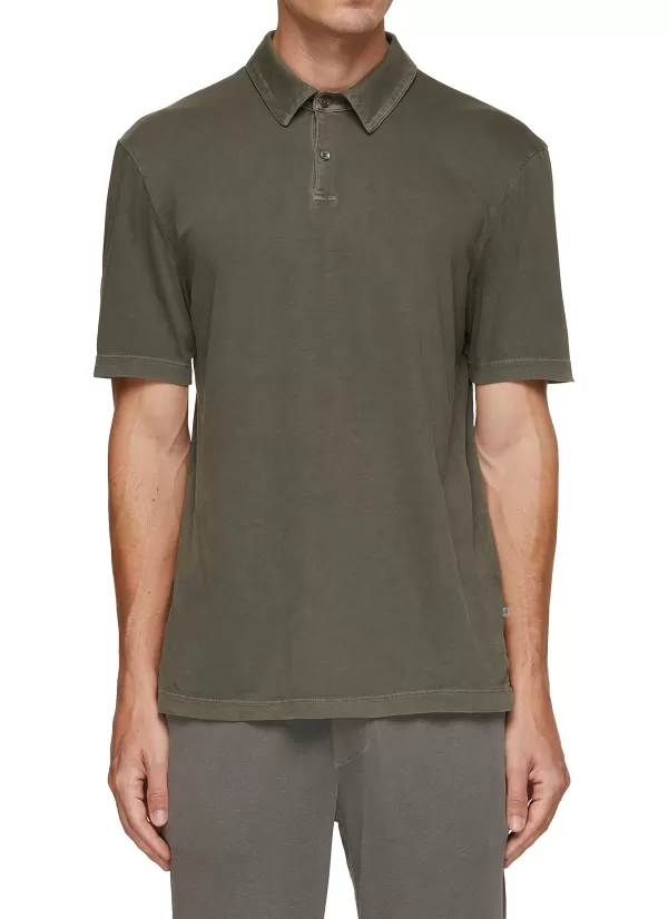 Polos>JAMES PERSE Jersey Polo Shirt