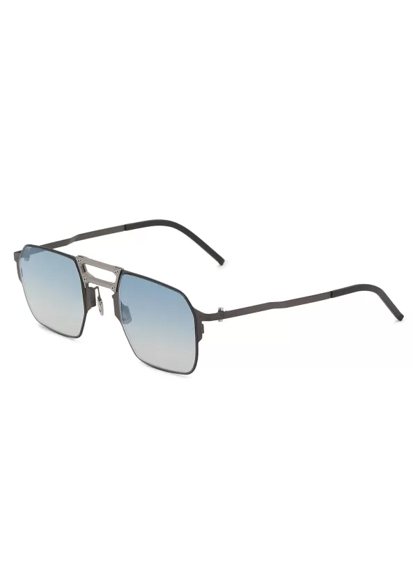 Eyewear>MOVITRA EYEWEAR Joe Light Gun With Flash Metal Square Sunglasses