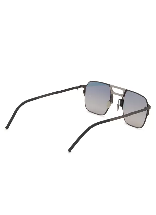 Eyewear>MOVITRA EYEWEAR Joe Light Gun With Flash Metal Square Sunglasses