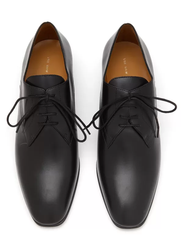 Flats>THE ROW Kay Leather Oxford Shoes