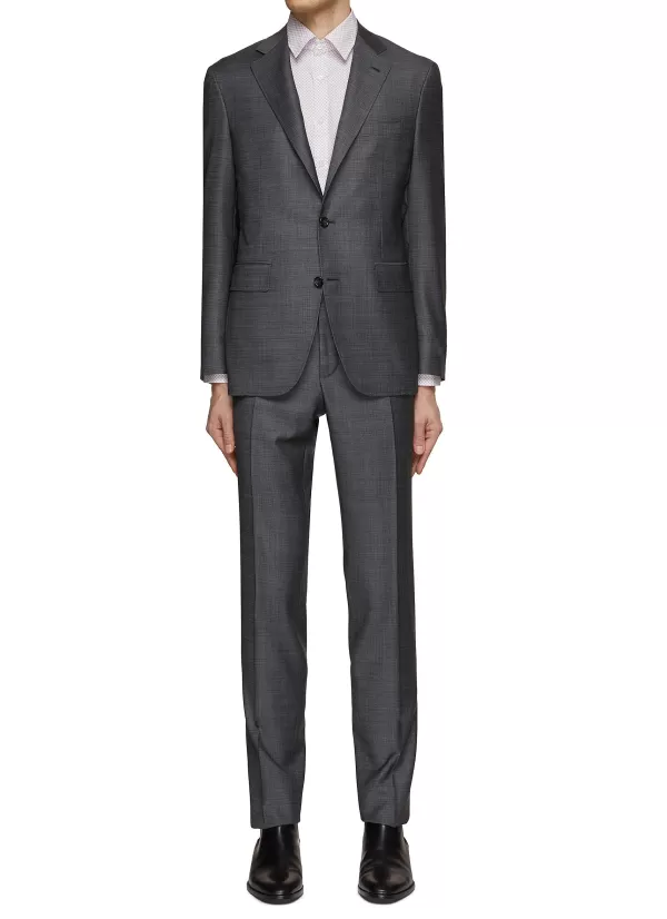 Suits>CANALI Kei Single Breasted Wool Suit