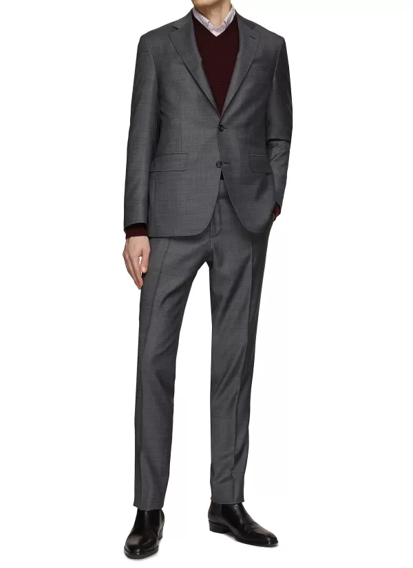 Suits>CANALI Kei Single Breasted Wool Suit