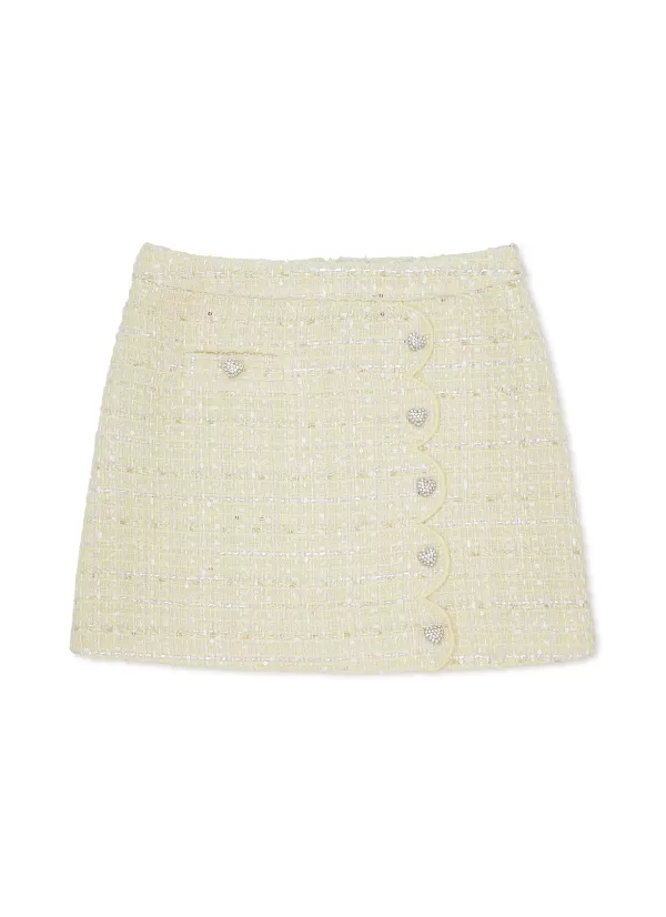 Clothing>SELF-PORTRAIT Kids Boucle Mini Skirt