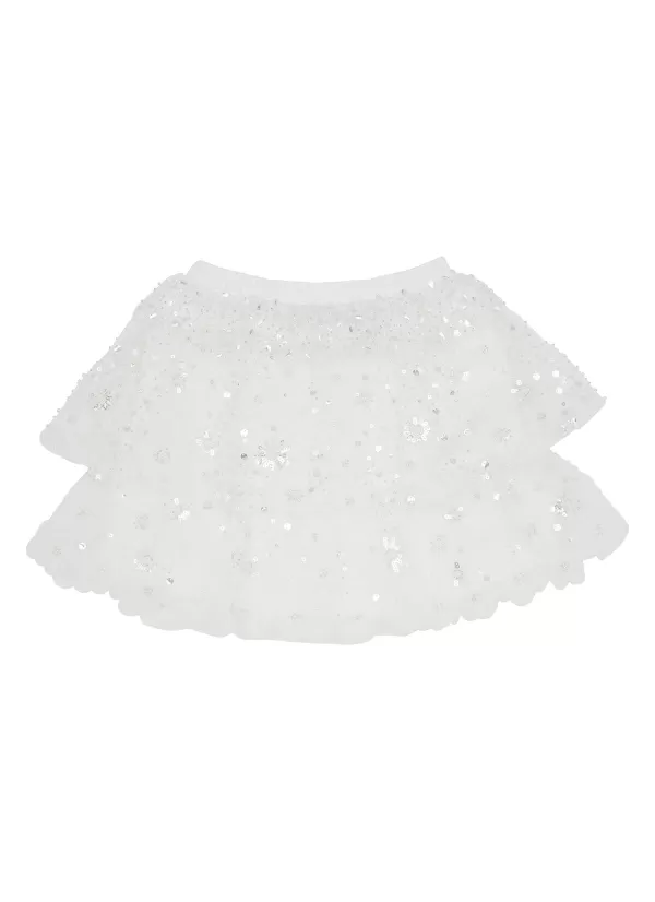 Clothing>SELF-PORTRAIT Kids Embellished Mini Skirt