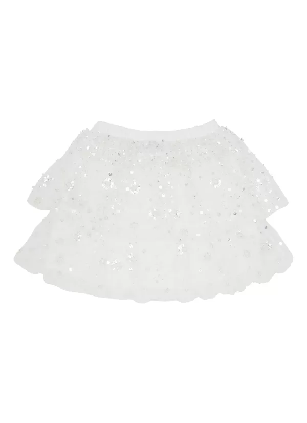 Clothing>SELF-PORTRAIT Kids Embellished Mini Skirt