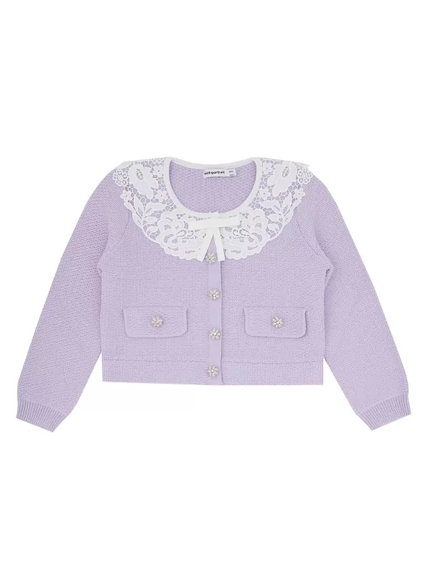 Clothing>SELF-PORTRAIT Kids Lace Knit Cardigan