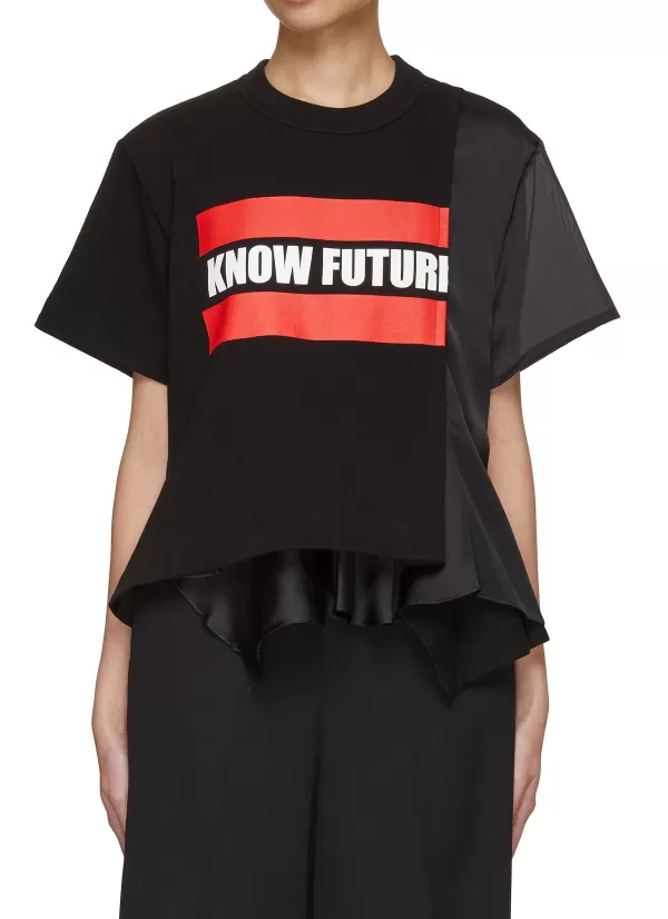 Tops>SACAI Know Future Graphic Print T-Shirt