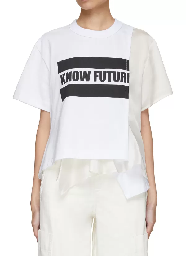 Tops>SACAI Know Future Graphic Print T-Shirt