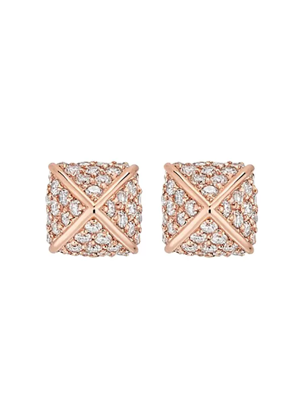 Fine Jewellery>KORLOFF Korlove 18K Rose Gold Diamond Stud Earrings