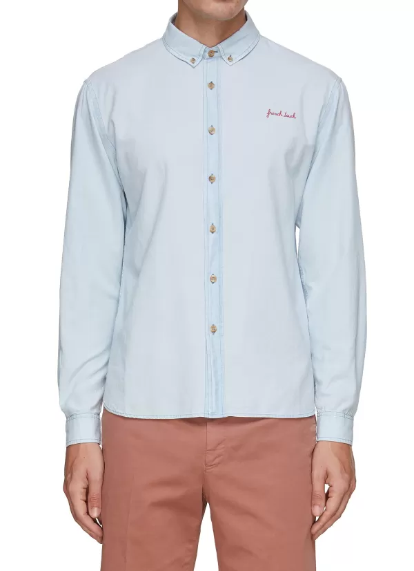 Shirts>MAISON LABICHE La Malesherbe French Touch Embroidery Shirt