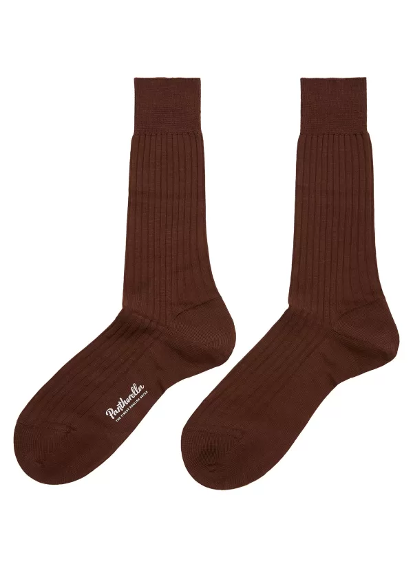 Socks>PANTHERELLA Laburnum Rib Merino Wool Long Anklet Socks