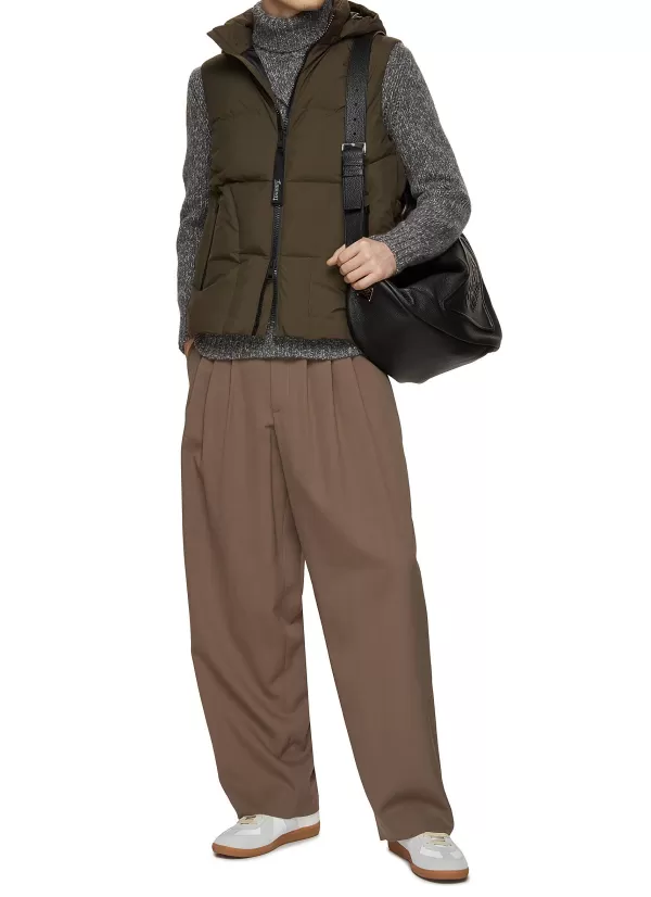 Jackets>HERNO Laminar Hooded High Neck Puffer Vest