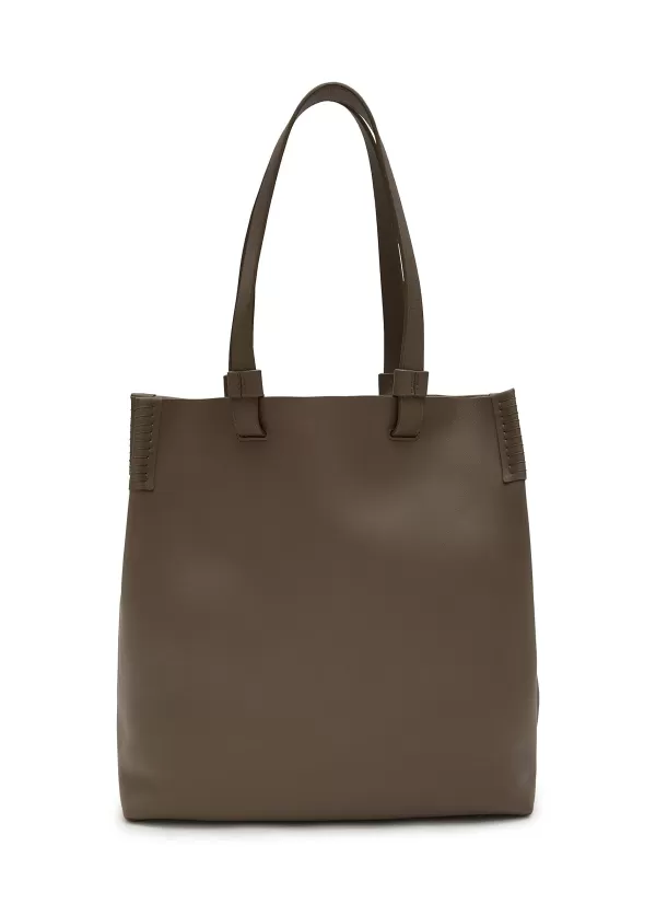 Tote Bags>BONASTRE Large T Leather Tote Bag