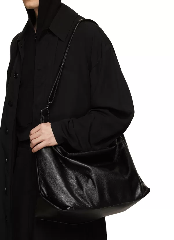 Travel Bags>DISCORD YOHJI YAMAMOTO Large Tulips Leather Handbag