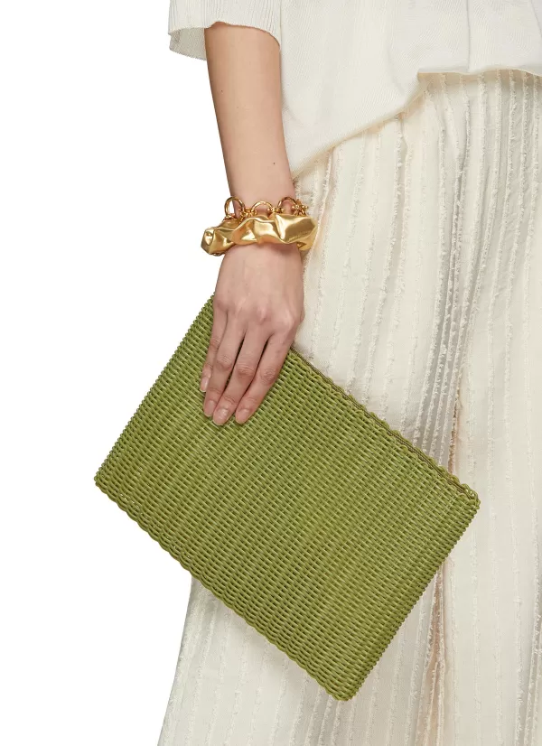 Clutch Bags>PALOROSA Large Woven Clutch