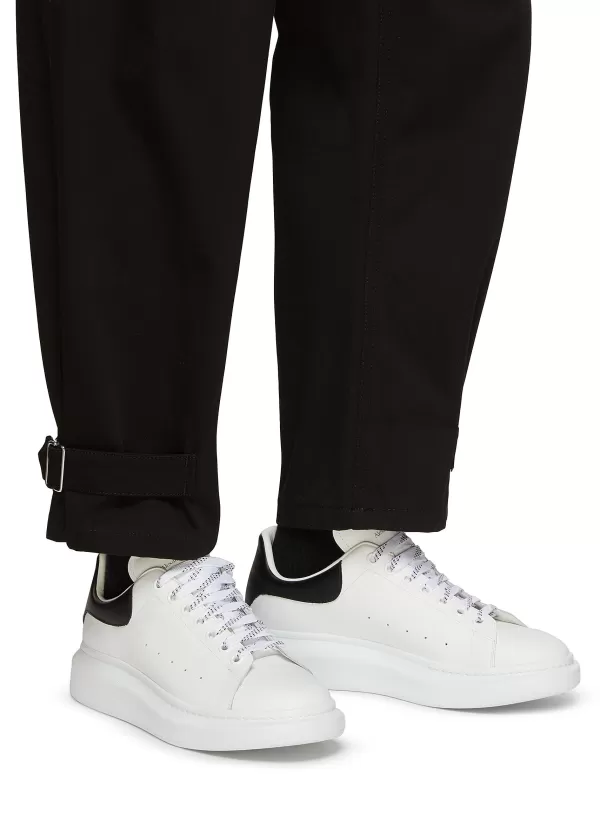 Sneakers>ALEXANDER MCQUEEN Larry' Low Top Lace Up Contrast Tab Wedge Sneakers