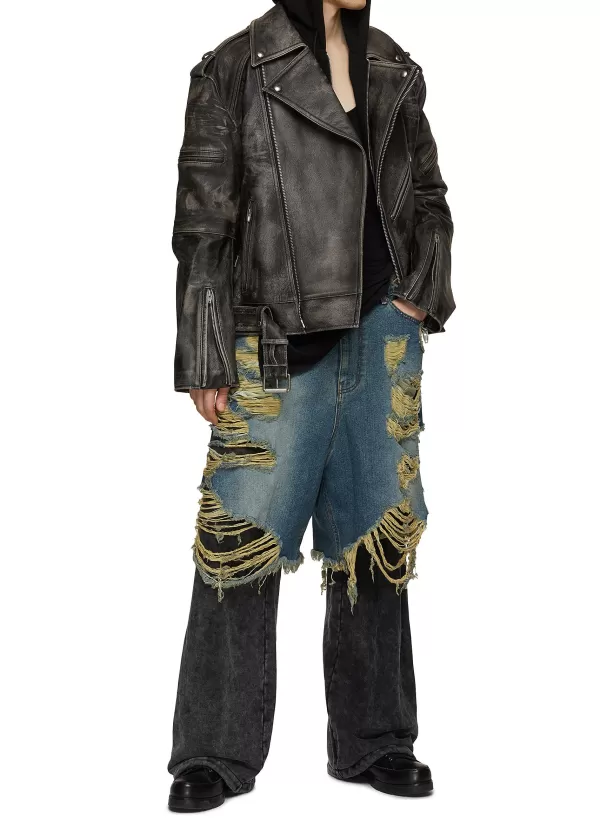 Pants>JUUN.J Layered Wide Leg Jeans